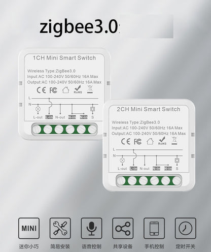 WIFI graffiti smart switch on-off switch Zigbee 4 Gang