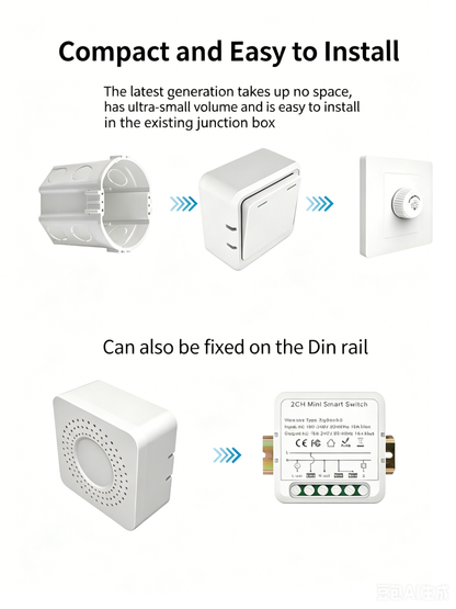 WIFI graffiti smart switch on-off switch Zigbee 4 Gang