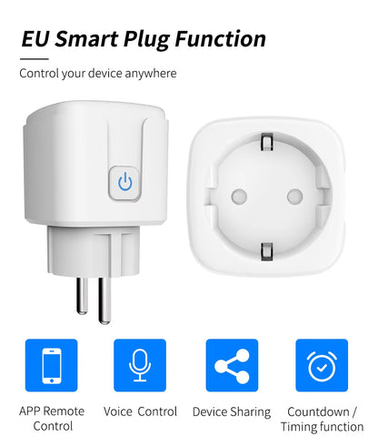 Smart WiFi 2.4G Wireless Remote Socket App-Controlled EU Plug