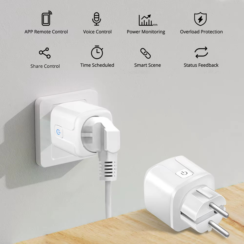Smart plug energy monitoring with Alexa Google Home Assistant Voice Control Timing