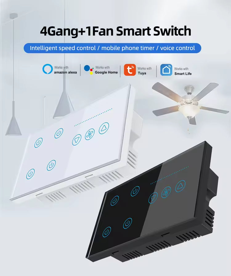 Smart Life Tuya WiFi Remote Control Smart Touch Switch