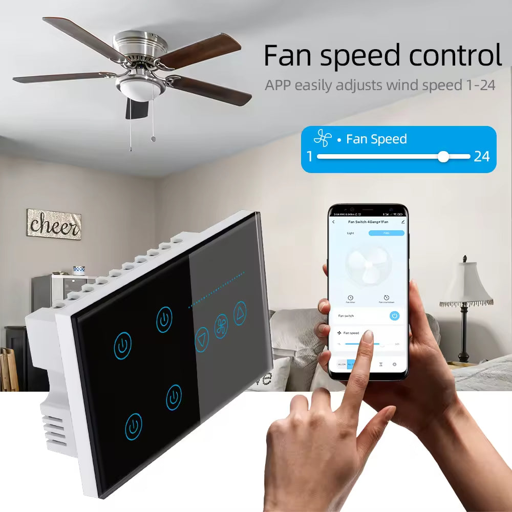 Smart Life Tuya WiFi Remote Control Smart Touch Switch