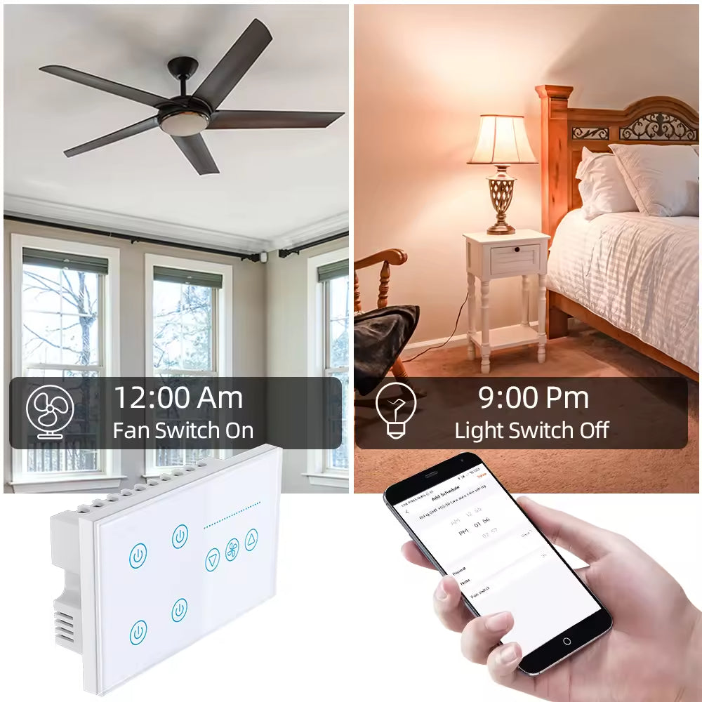 Smart Life Tuya WiFi Remote Control Smart Touch Switch