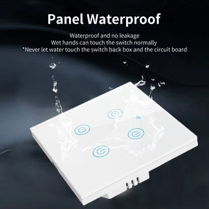 Tuya WiFi Smart Home Light Switches Touch Panel Remote Control